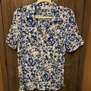 Sag Harbor Blue & White Women's Top